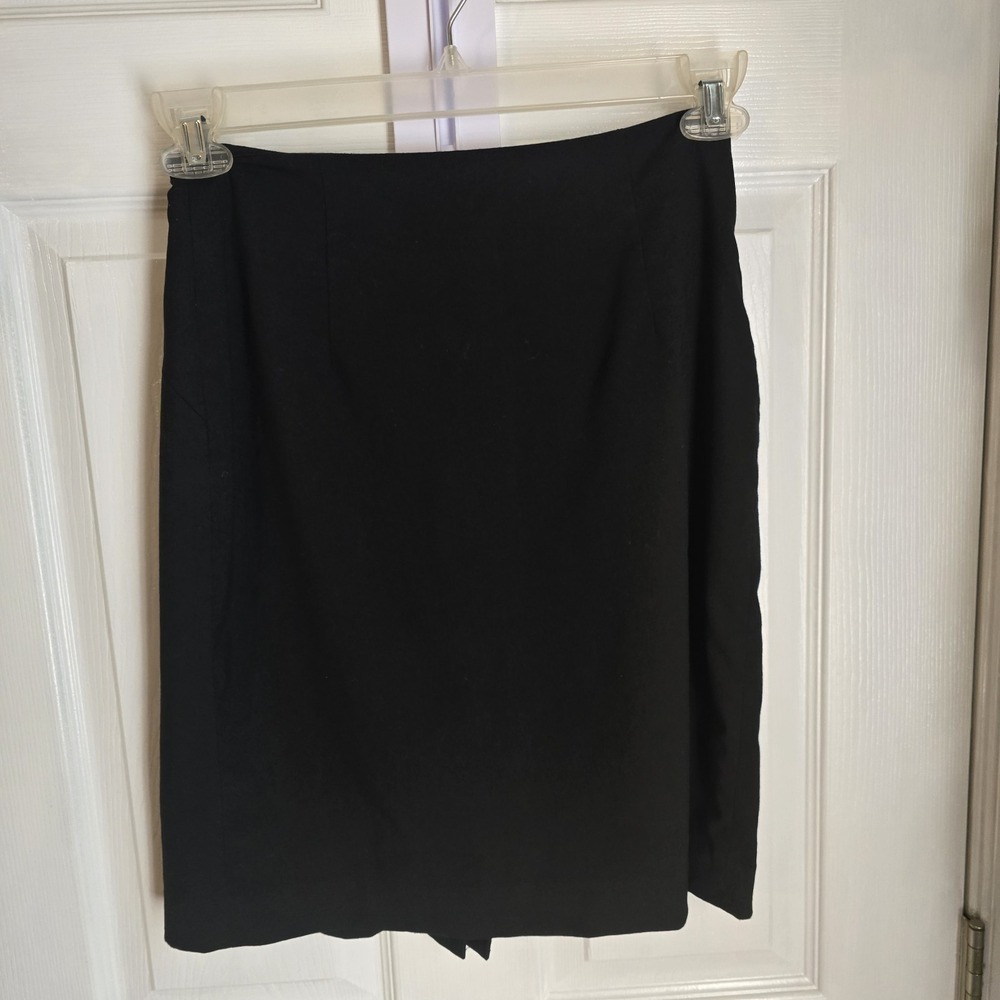 Banana Republic Women's Size 0 Lined Black Pencil Skirt Back Slit Office‎ Career